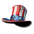 Dino Uncle Sam Hat from Ark: Survival Evolved